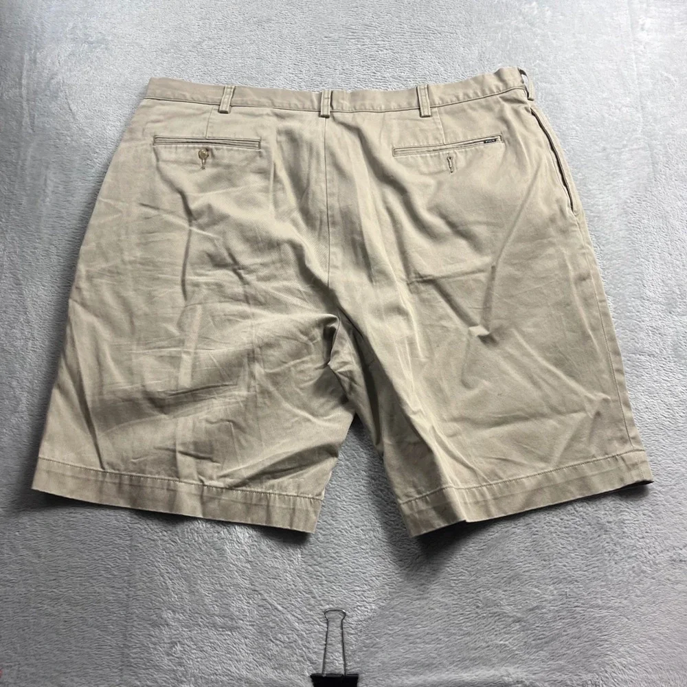 Polo Ralph Lauren Mens 42 Tan Khaki Pleated Classic Fit Cotton Twill Shorts